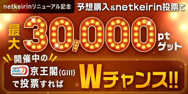 netkeirin！プレゼントキャンペーン【第1弾】